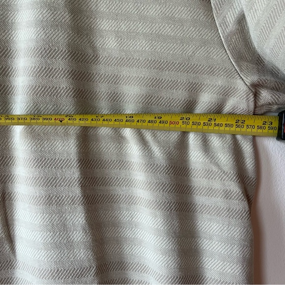 Men's Covington Beige short sleeve collared Polo Shirt neutral size large - Picture 8 of 12